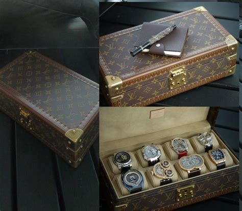 lv watch trunk|louis vuitton watch case.